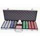 1 OF A KIND!!!! PROFESSIONAL POKER SET 500 PIECE